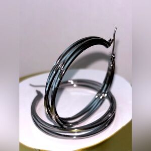 Silver Hoop Earrings